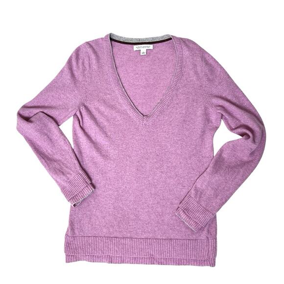 Banana Republic Sweater Pink Italian Yarn Womens Large Wool Blend Pullover Soft - Picture 4 of 9